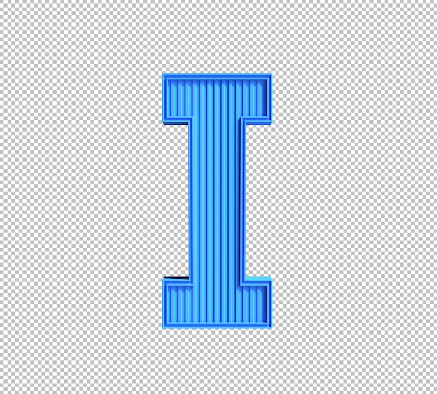 Gratis PSD 3d-alfabet på gennemsigtig baggrund
