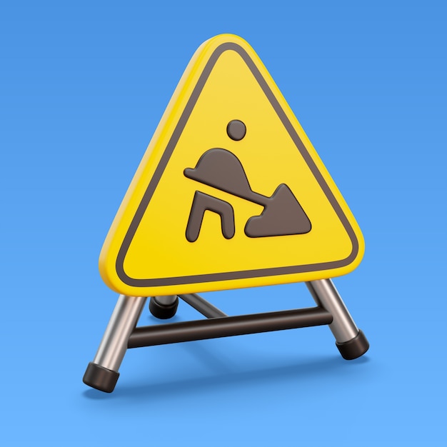 Gratis PSD 3d-gengivelse af byskiltikon
