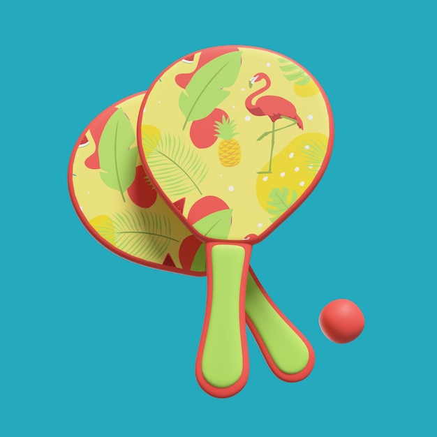 Gratis PSD 3d-gengivelse af strandikon