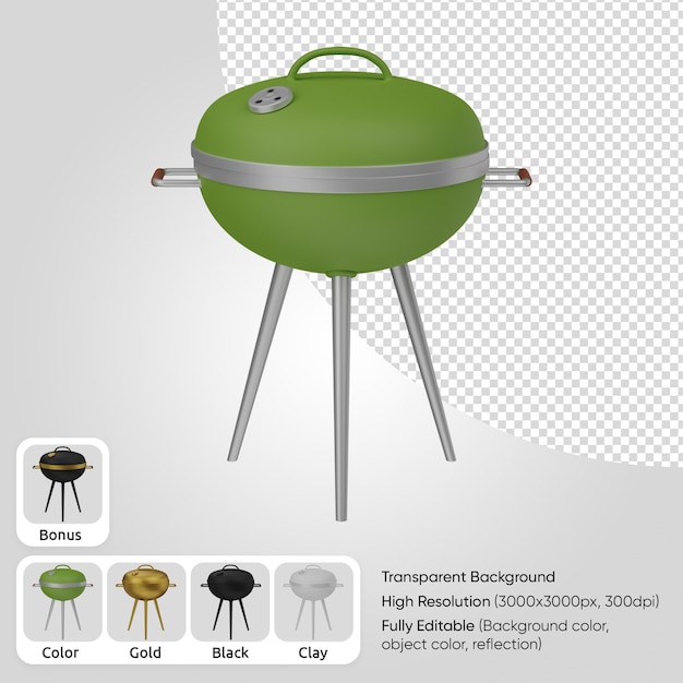 Gratis PSD 3d grill