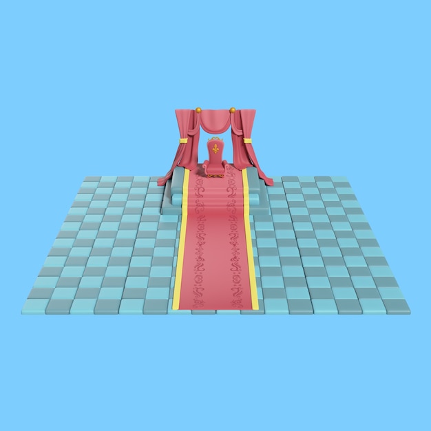 Gratis PSD 3d kongelig monarkikarakter