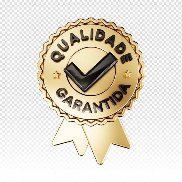 Gratis PSD 3d logo kvalitetsgaranti symbol