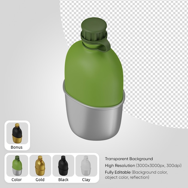 Gratis PSD 3d-matlåda