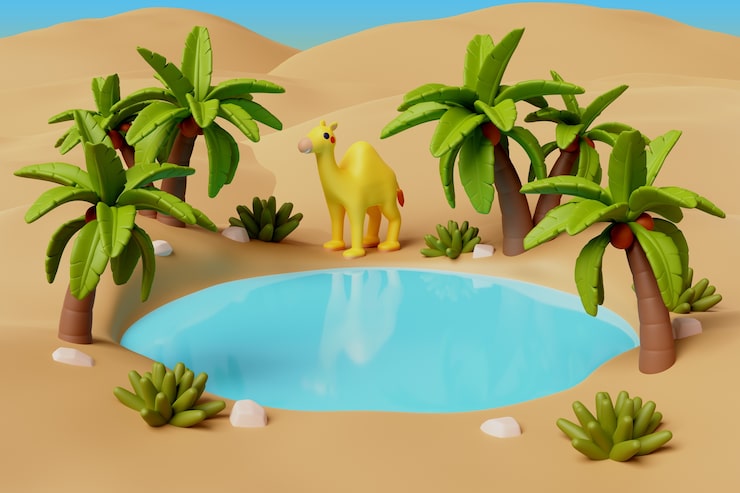 Gratis PSD 3d-rendera av egypten-illustration