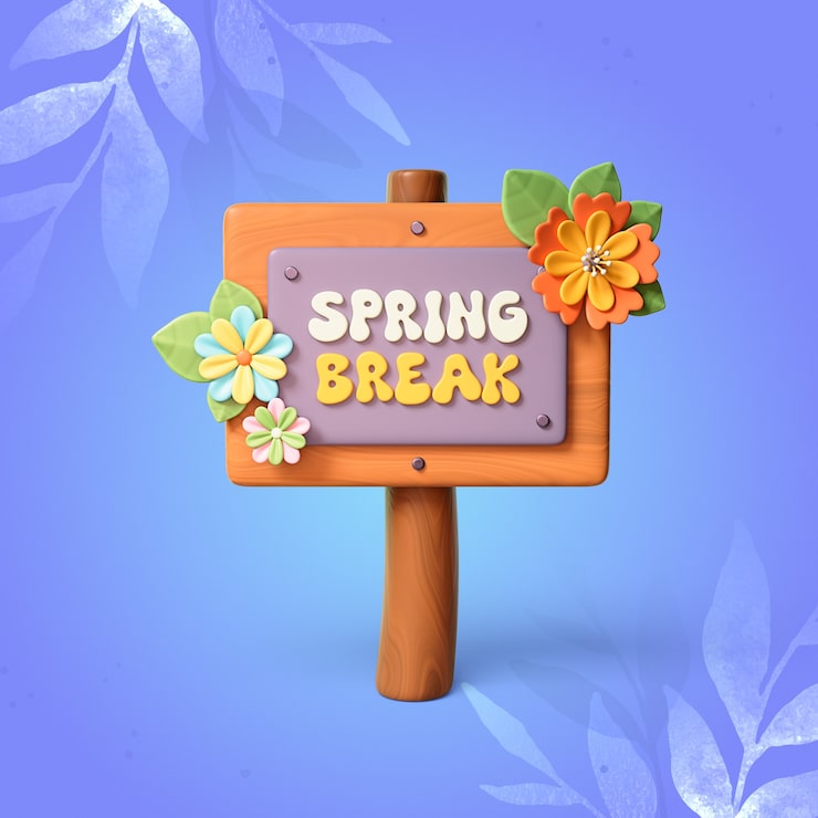 Gratis PSD 3d-rendera av spring break-ikon