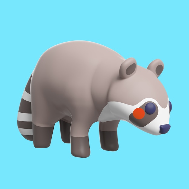 Gratis PSD 3d-rendera av vilt djur