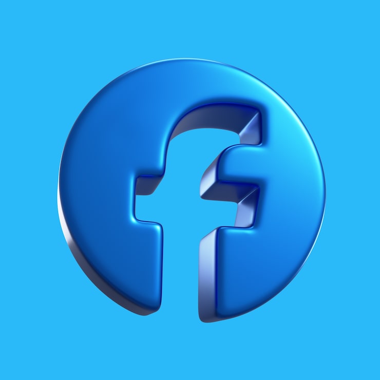 Gratis PSD 3d-rendering af ikon for sociale medier