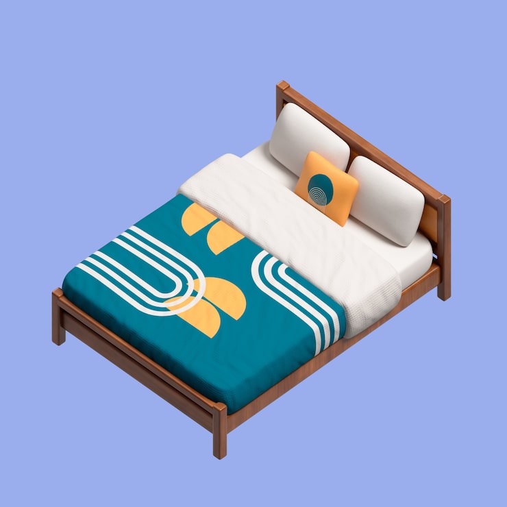 Gratis PSD 3d-rendering av möbelikon