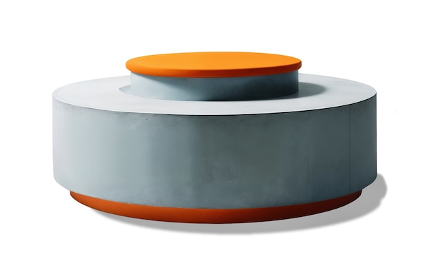 Gratis PSD 3d-rendering av podium isolert