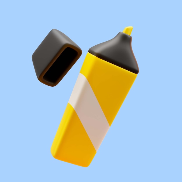 Gratis PSD 3d-rendering av tilbake til skolen-ikon