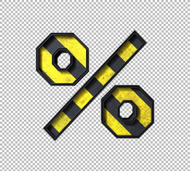 Gratis PSD 3d-rendering i industriel stil