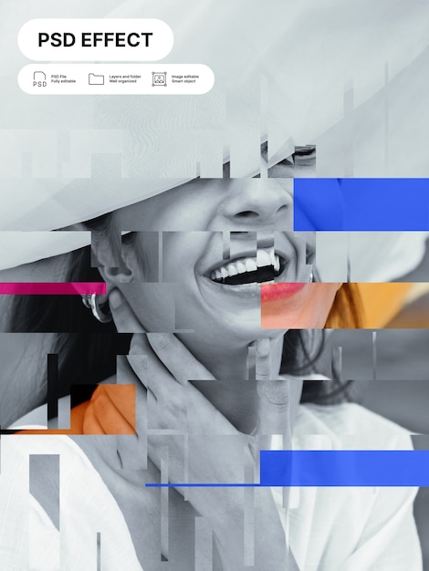 Gratis PSD abstrakt fotoeffekt