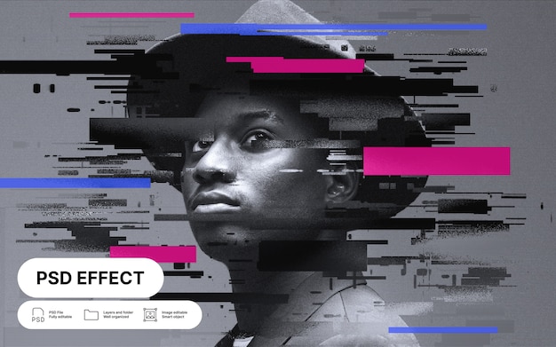 Gratis PSD abstrakt fotoeffekt