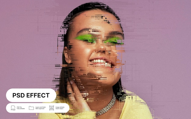 Gratis PSD abstrakt fotoeffekt