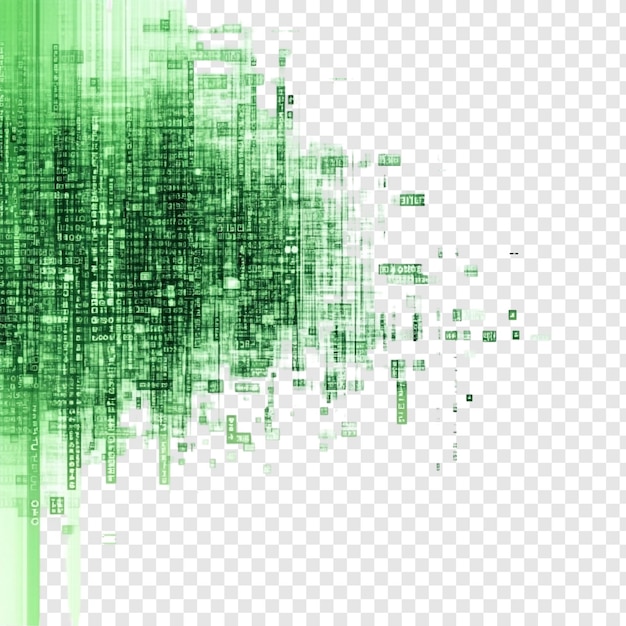 Gratis PSD abstrakt grønt digitalt dataflow