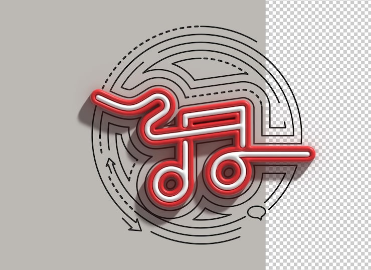 Gratis PSD abstrakt musikkfeiring 3d-illustrasjonsdesign