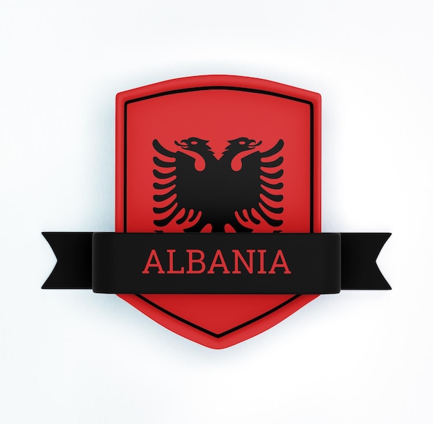 Gratis PSD albaniens märke banner