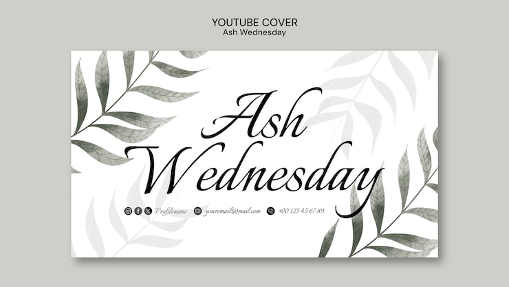 Gratis PSD askeonsdag feiring youtube forside