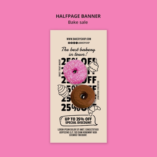 Gratis PSD bakeri mal design