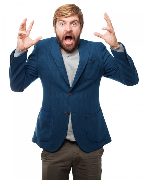 Gratis PSD bange mand