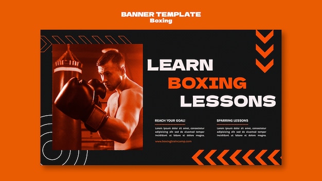 Gratis PSD banner-mal for flat design-boksing