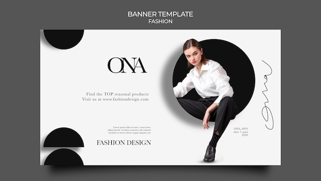 Gratis PSD bannerskabelon til modedesign