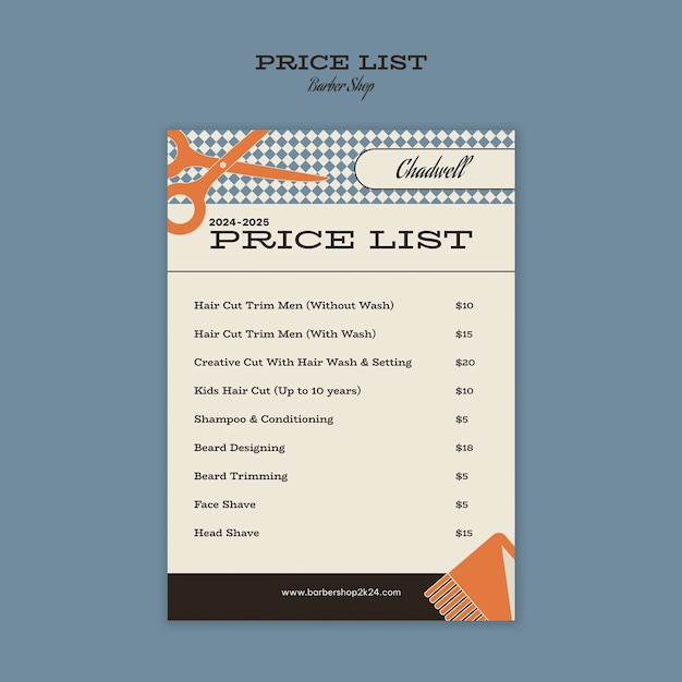 Gratis PSD barbermal-design