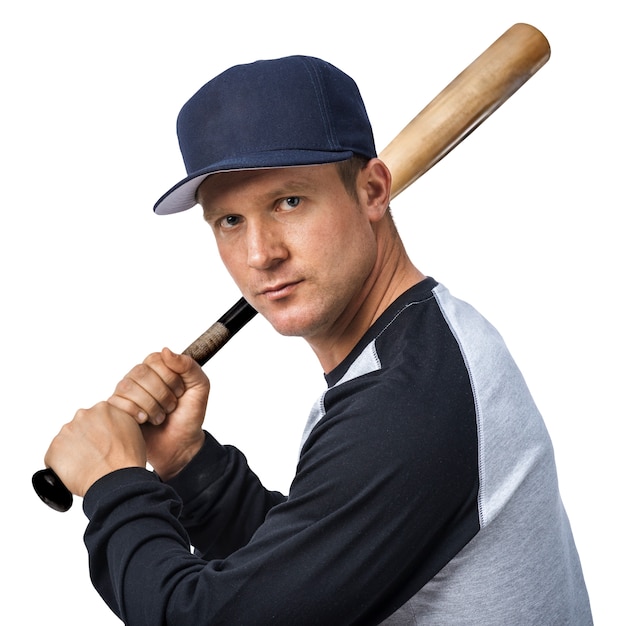 Gratis PSD baseballspiller isolert
