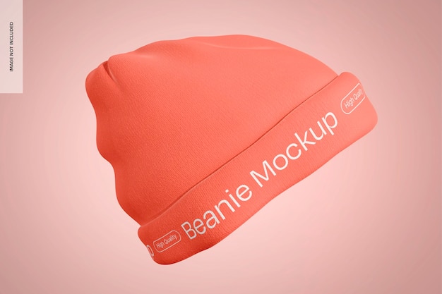 Gratis PSD beanie mockup side view