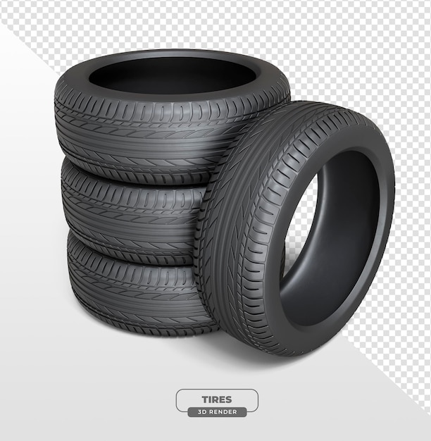 Gratis PSD bildäck i 3d-rendera med transparent bakgrund