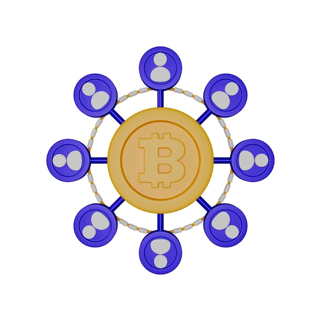 Gratis PSD bitcoin cryptocurrency netværk af brugere