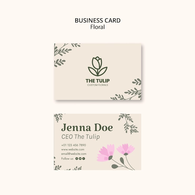 Gratis PSD blomstermaldesign