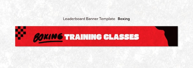 Gratis PSD boksing mal design