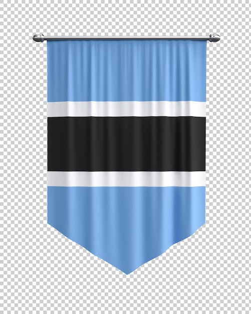 Gratis PSD botswana flag banner