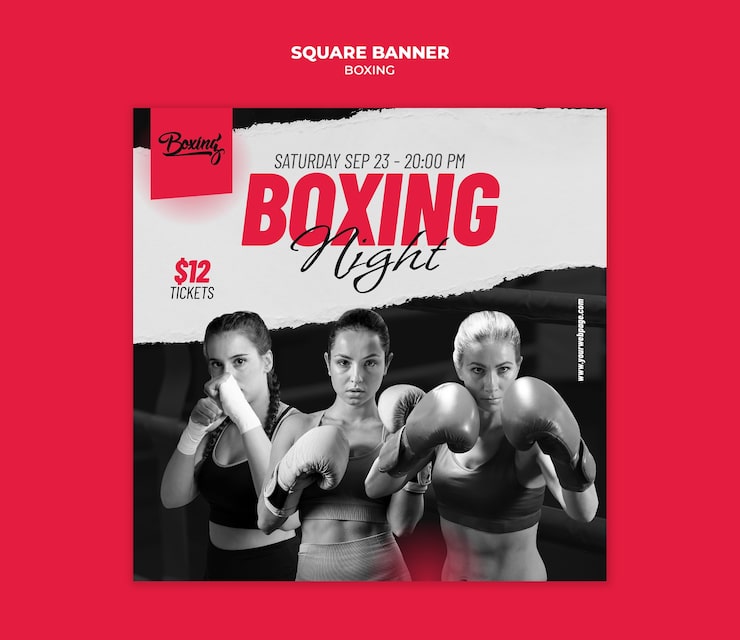 Gratis PSD boxningsklubbsmall
