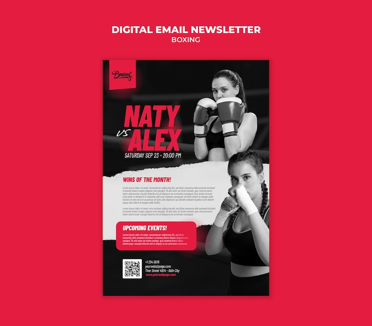 Gratis PSD boxningsklubbsmall