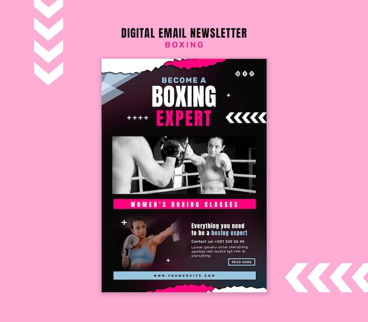 Gratis PSD boxningsmall design