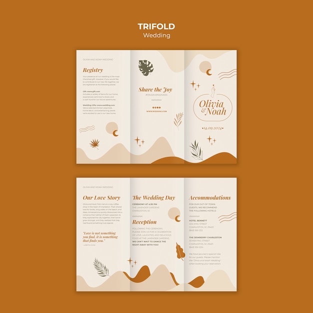 Gratis PSD bryllupsmaldesign