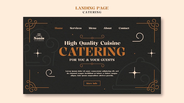 Gratis PSD catering-malldesign