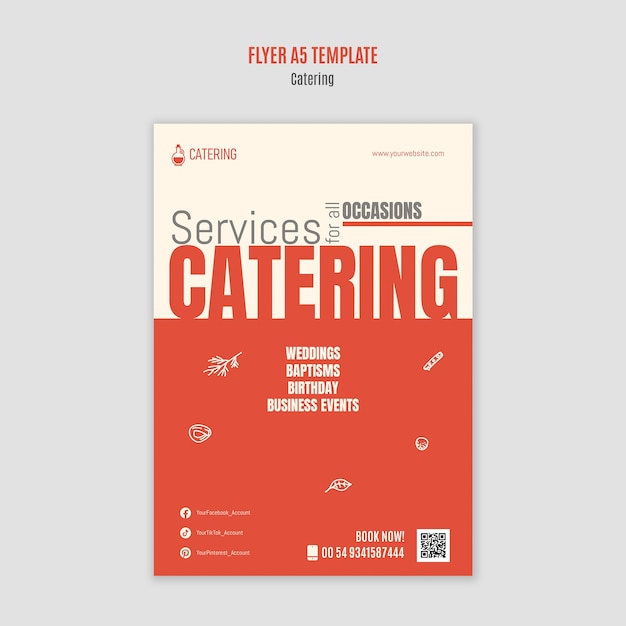 Gratis PSD catering-malldesign