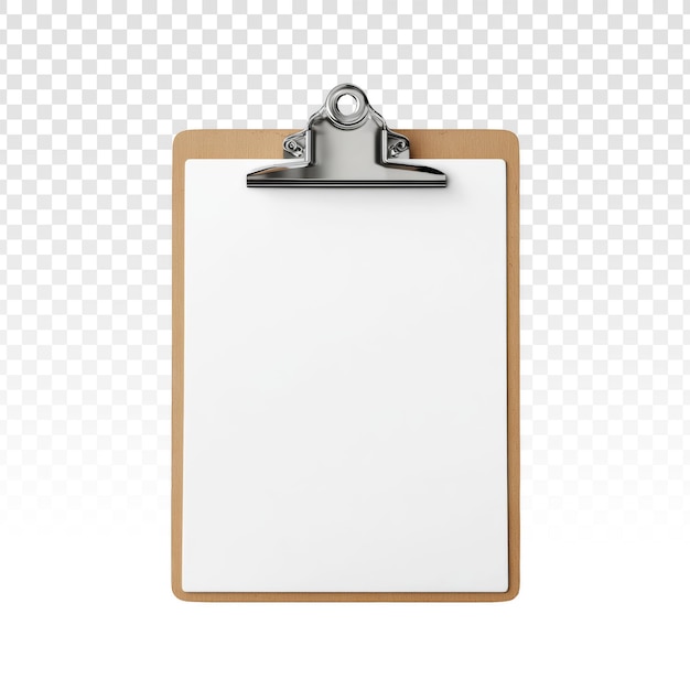 Gratis PSD clipboard med blankt papir