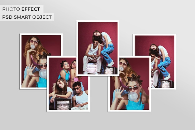 Gratis PSD collage-bildeeffekt