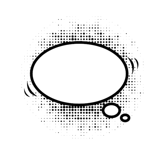 Gratis PSD comic-bubblor, element isolerat