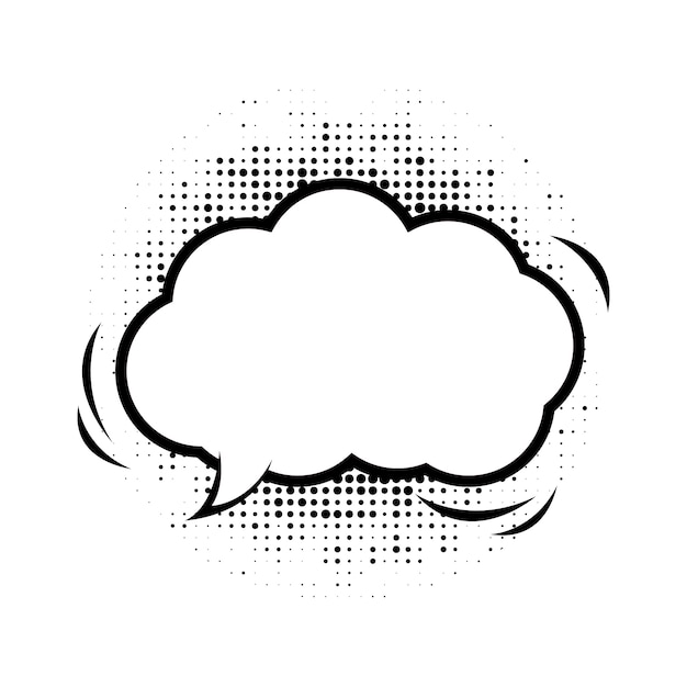 Gratis PSD comic-bubblor, element isolerat