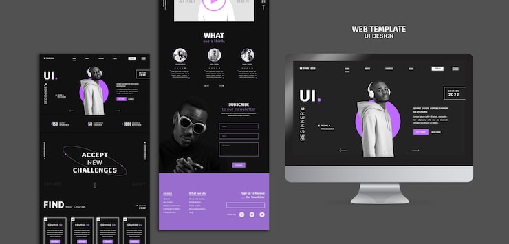 Gratis PSD design af brugergrænseflade – webstedsskabelon