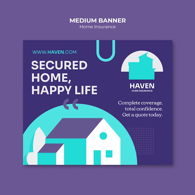 Gratis PSD designmal for hjemmeforsikring