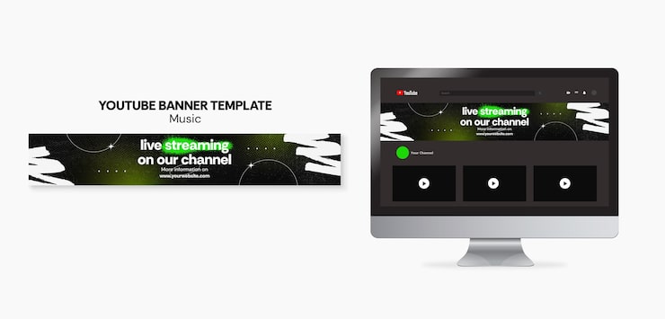 Gratis PSD designmall för musik