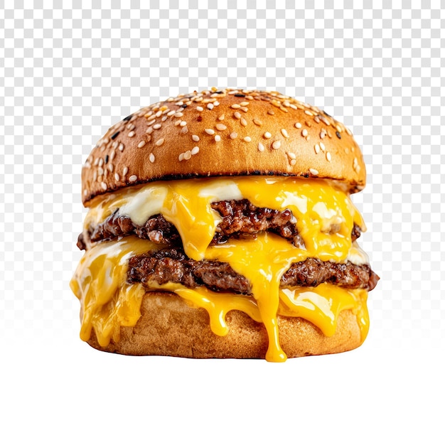 Gratis PSD dobbelt cheeseburger med smeltet ost