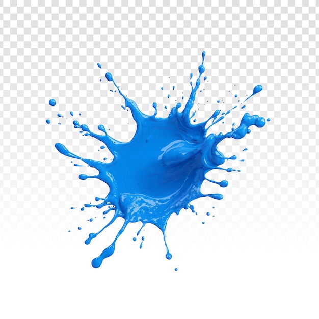 Gratis PSD dynamisk blå malingssprut