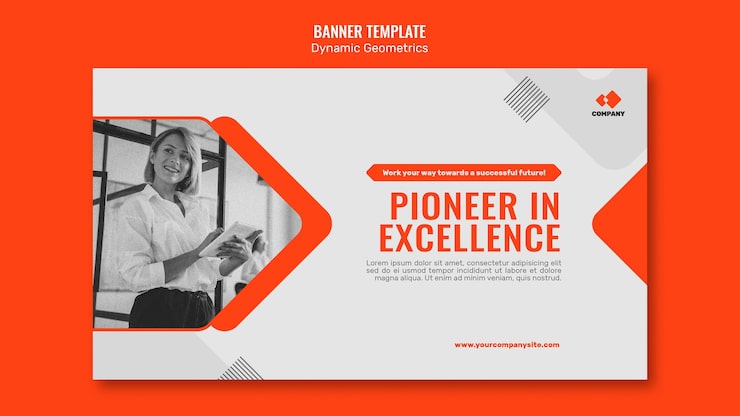 Gratis PSD dynamisk geometrisk bannermal